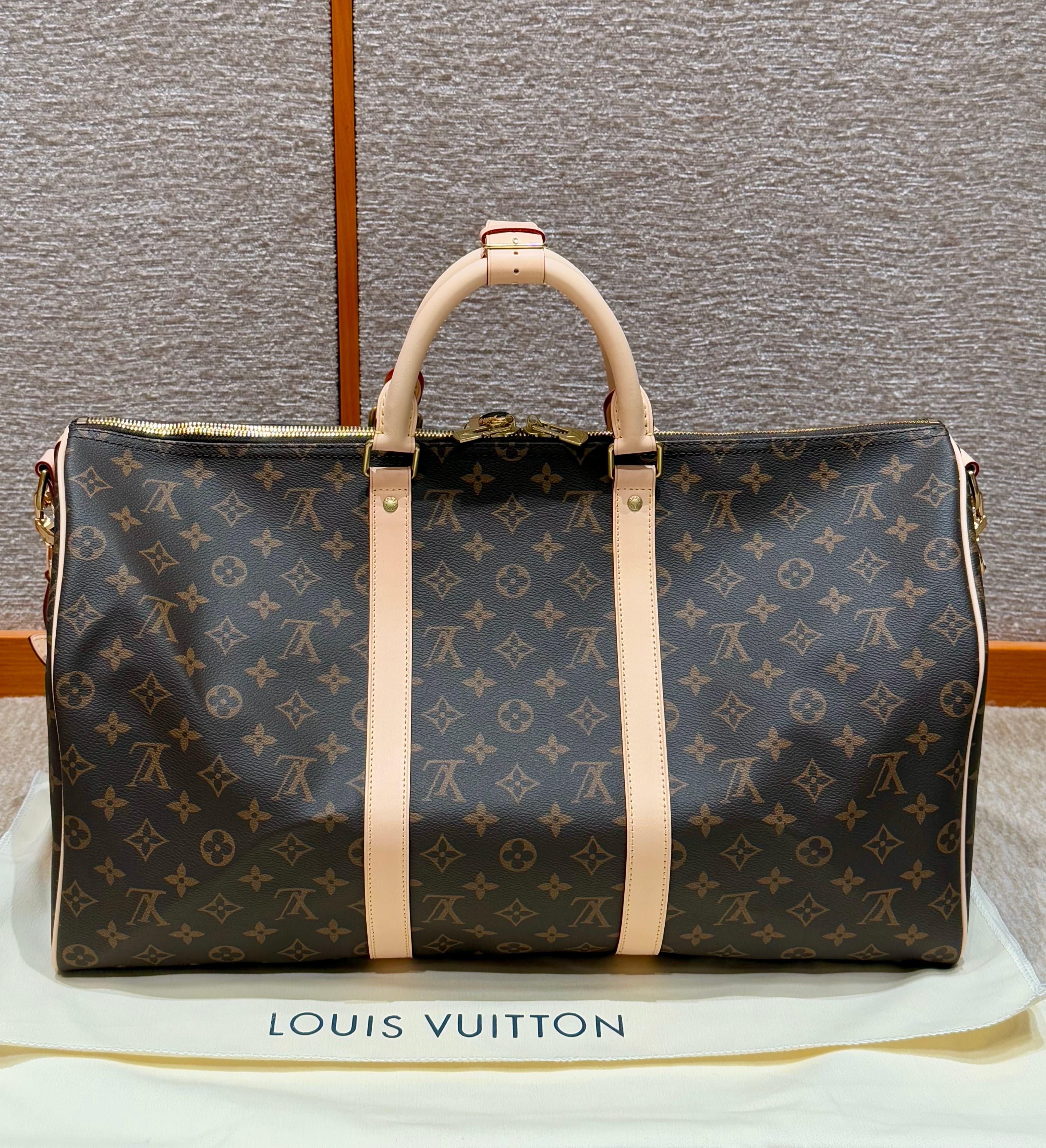 루이비통 키폴 반돌리에르 50 Keepall Bandoulière 50 모노그램 브라운