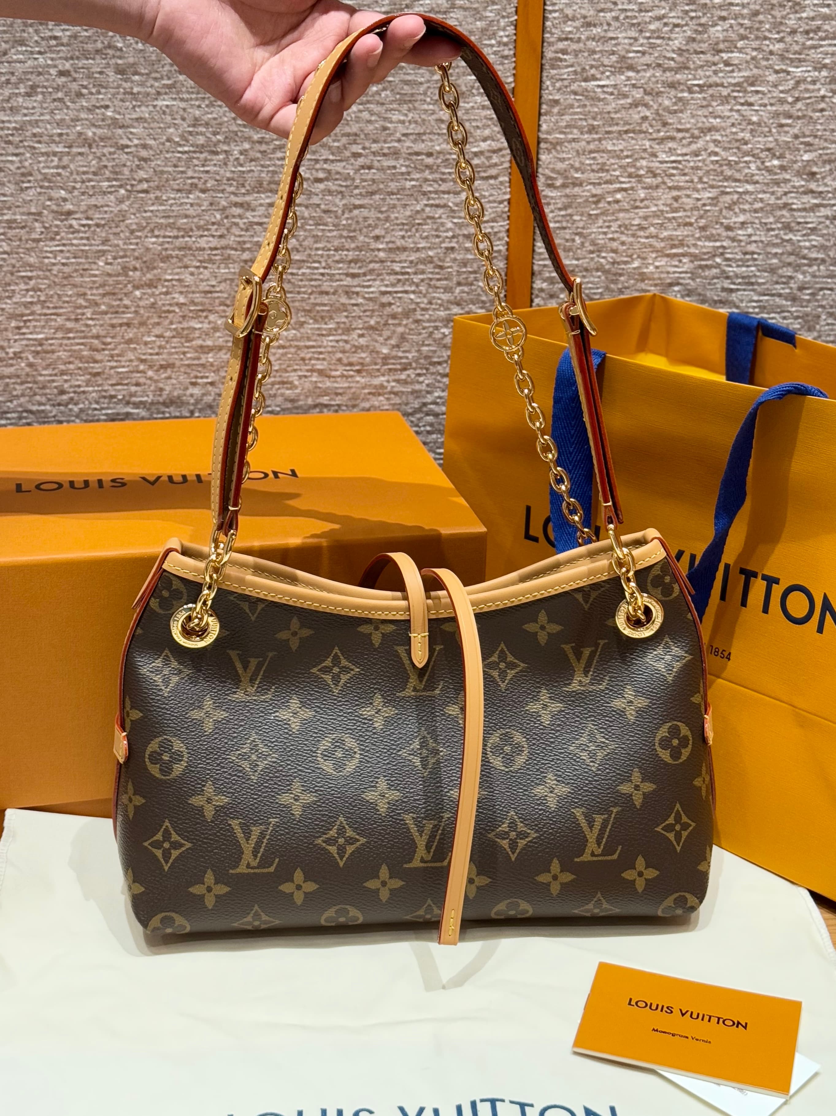루이비통 캐리올 BB Carryall BB 모노그램 브라운(체인 스트랩)