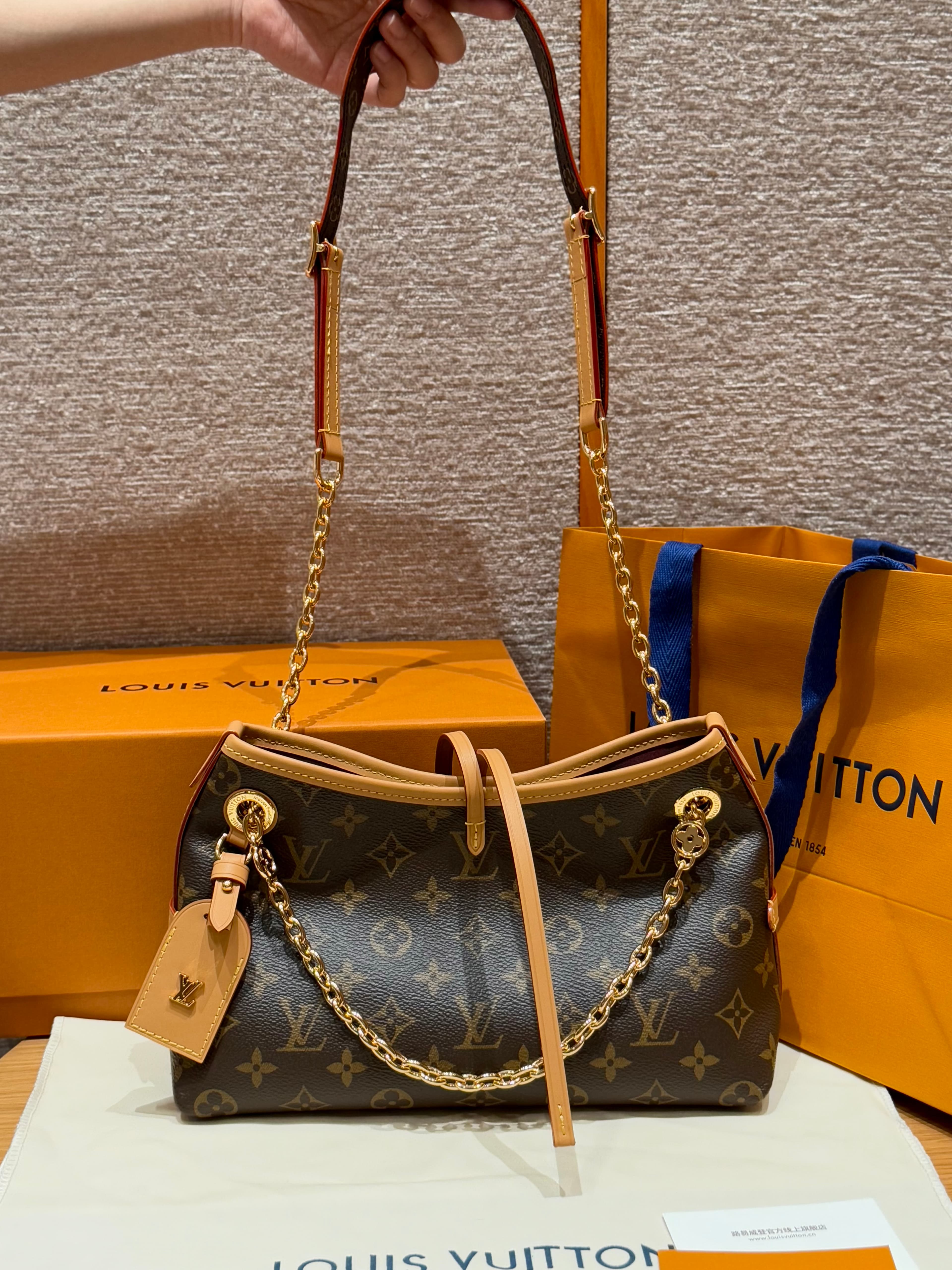 루이비통 캐리올 BB Carryall BB 모노그램 브라운(체인 스트랩)