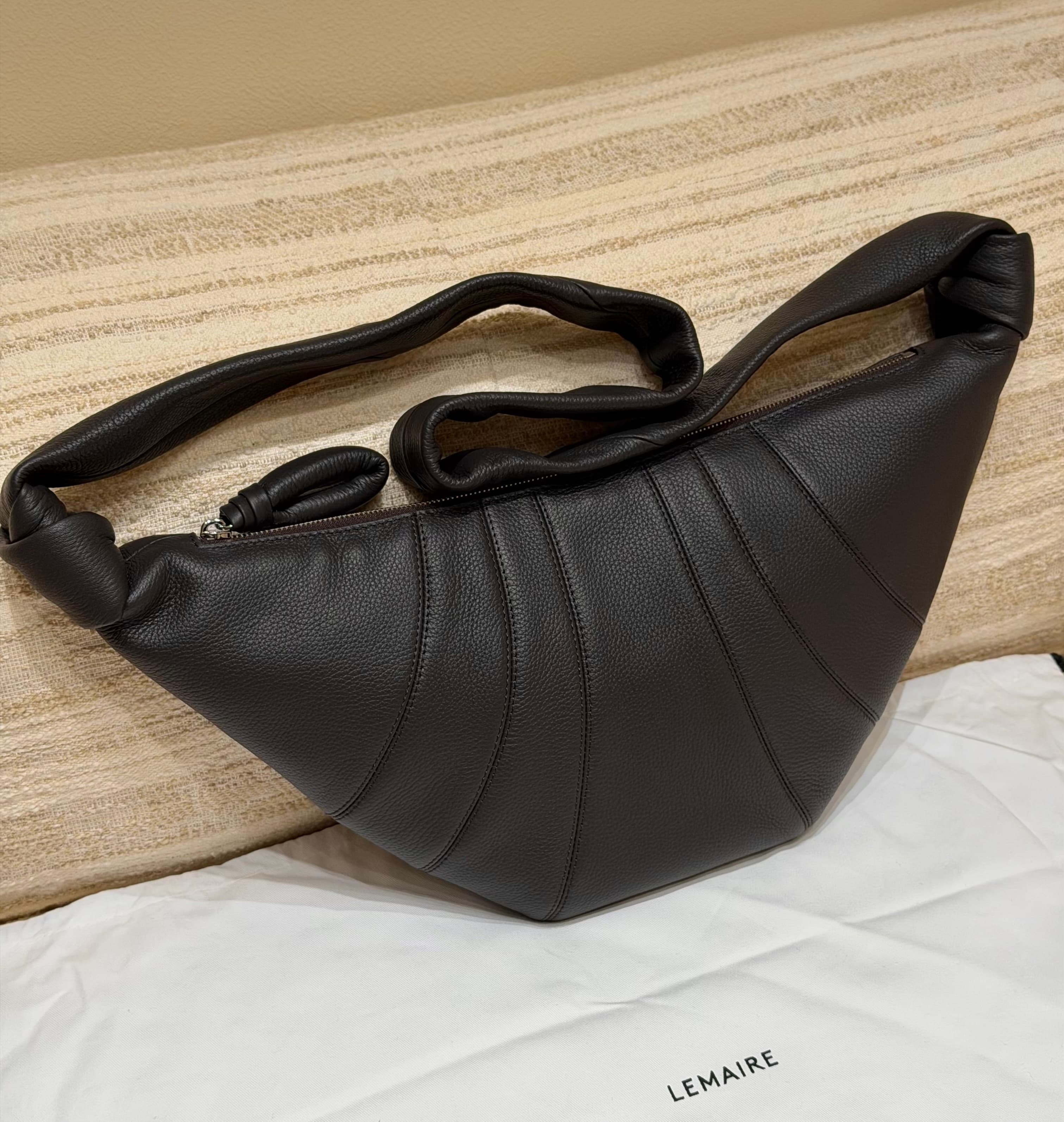 르메르 크루아상백 미디움 (Lemaire Croissant Bag Medium) 리치브라운