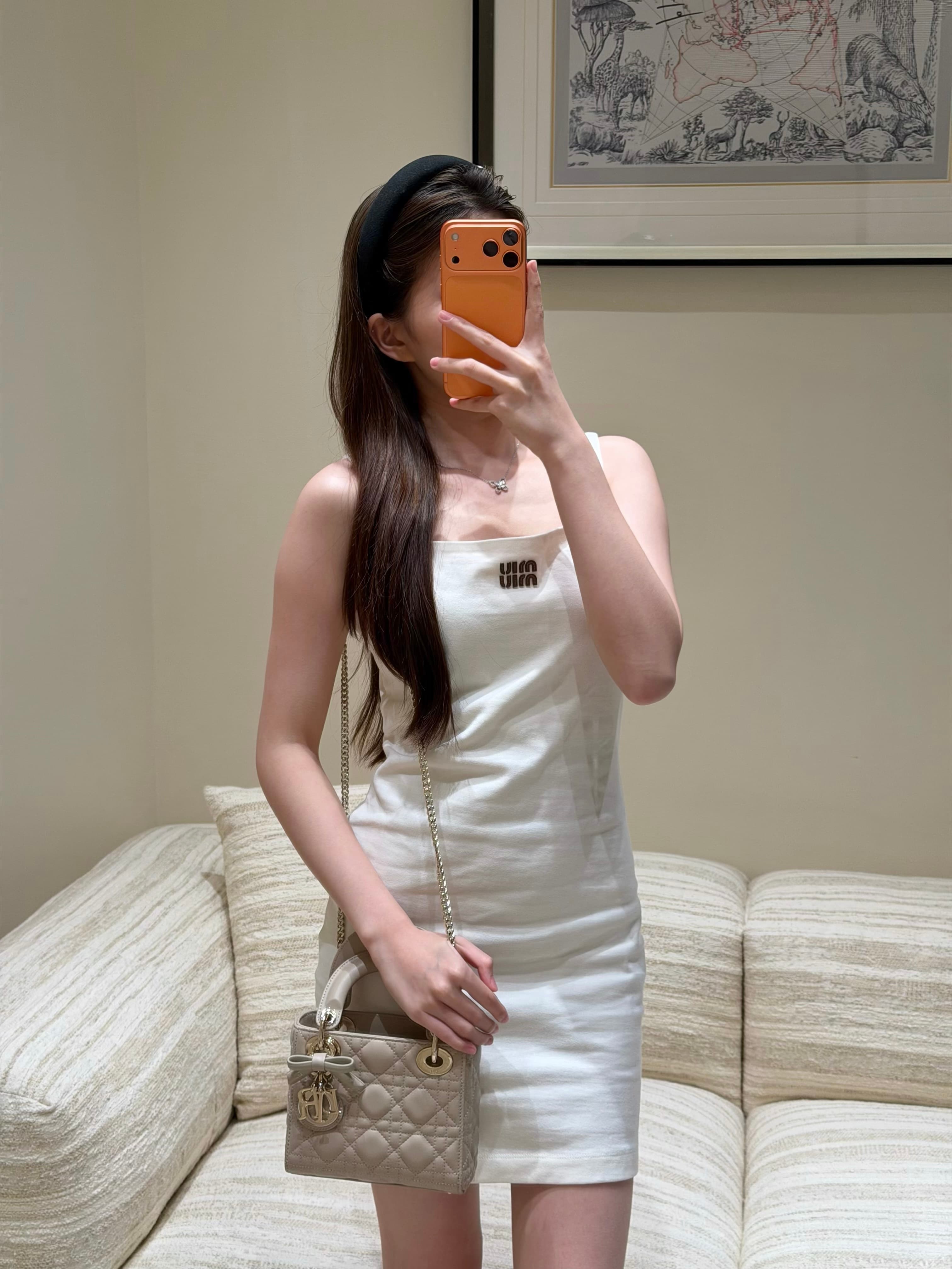 디올 레이디 다이애나 보우 시리즈 베이지