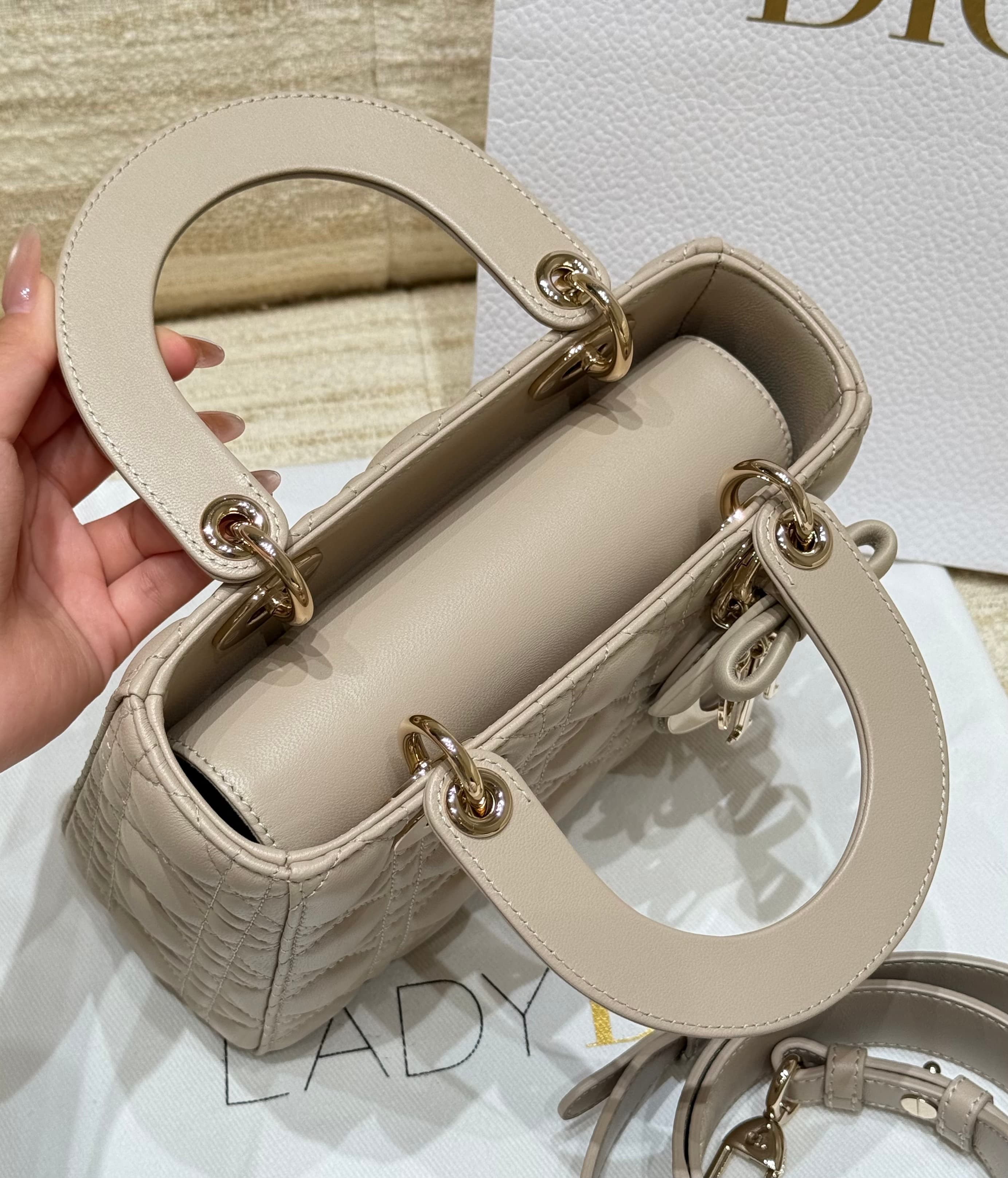 디올 레이디 디 보우 시리즈 베이지