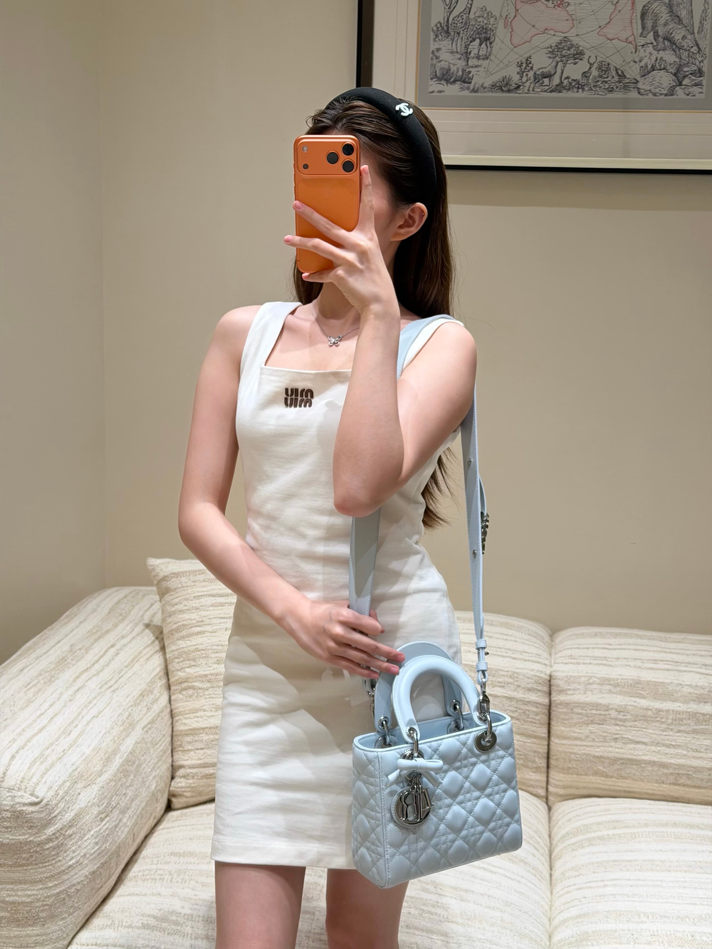 디올 레이디 디 보우 시리즈 그레이