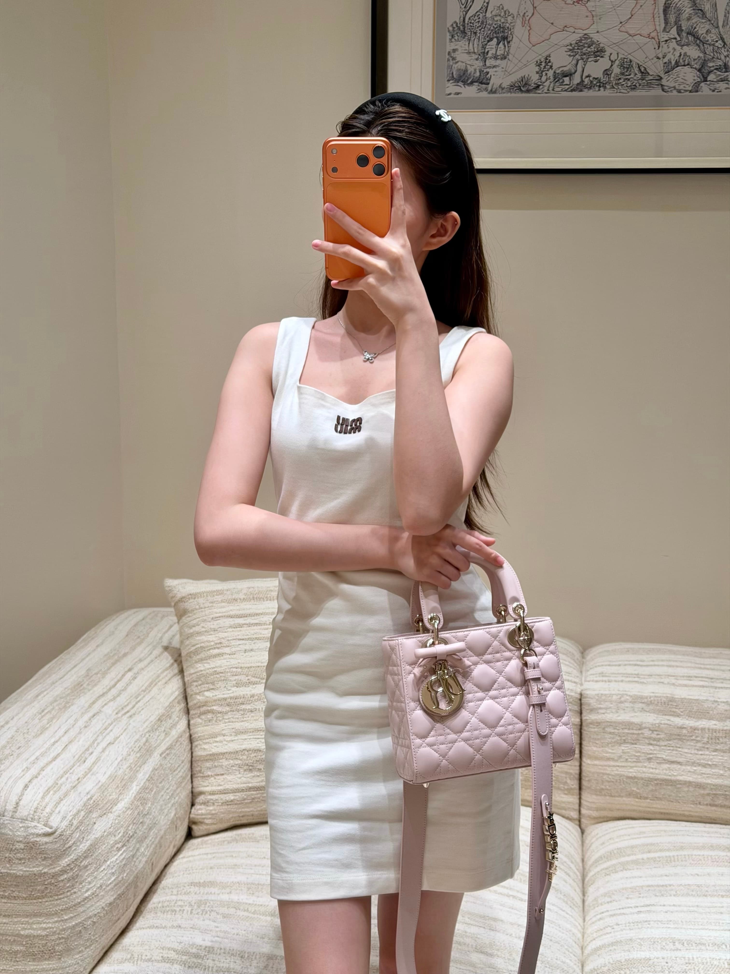 디올 레이디 디 보우 시리즈 핑크