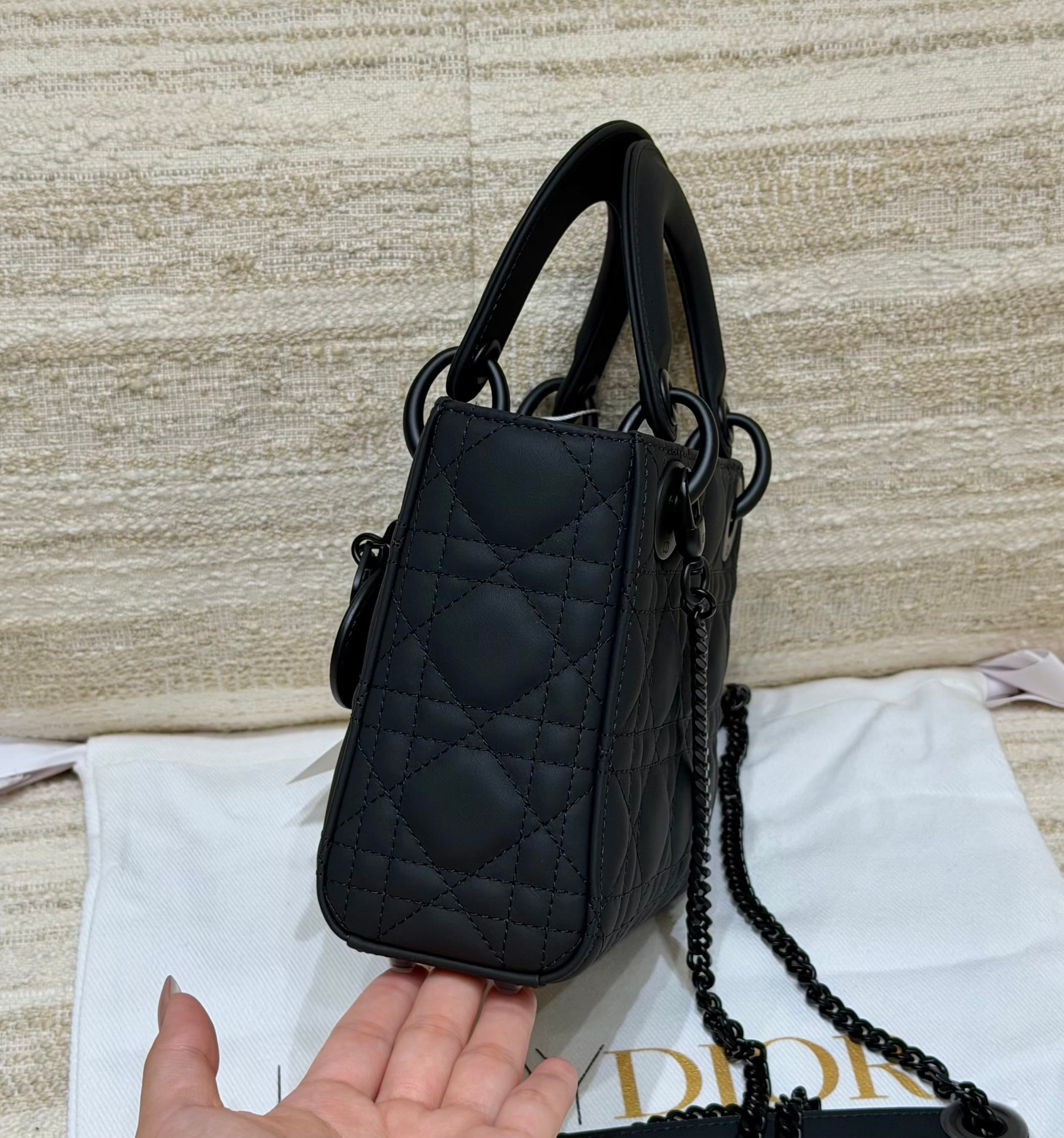 디올 레이디 디 컴파트먼트 시리즈 블랙