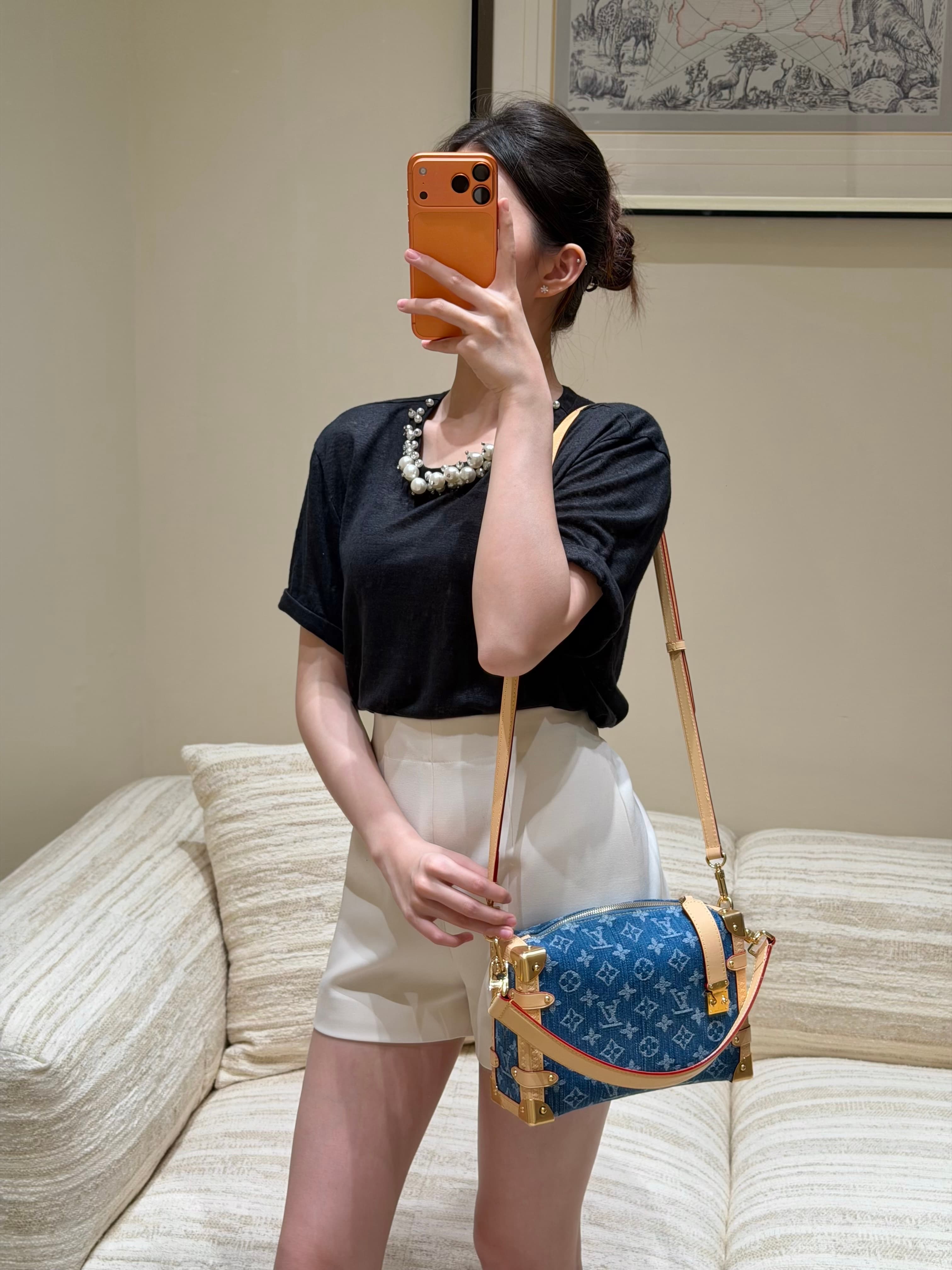 루이비통 사이드 트렁크 (데님)