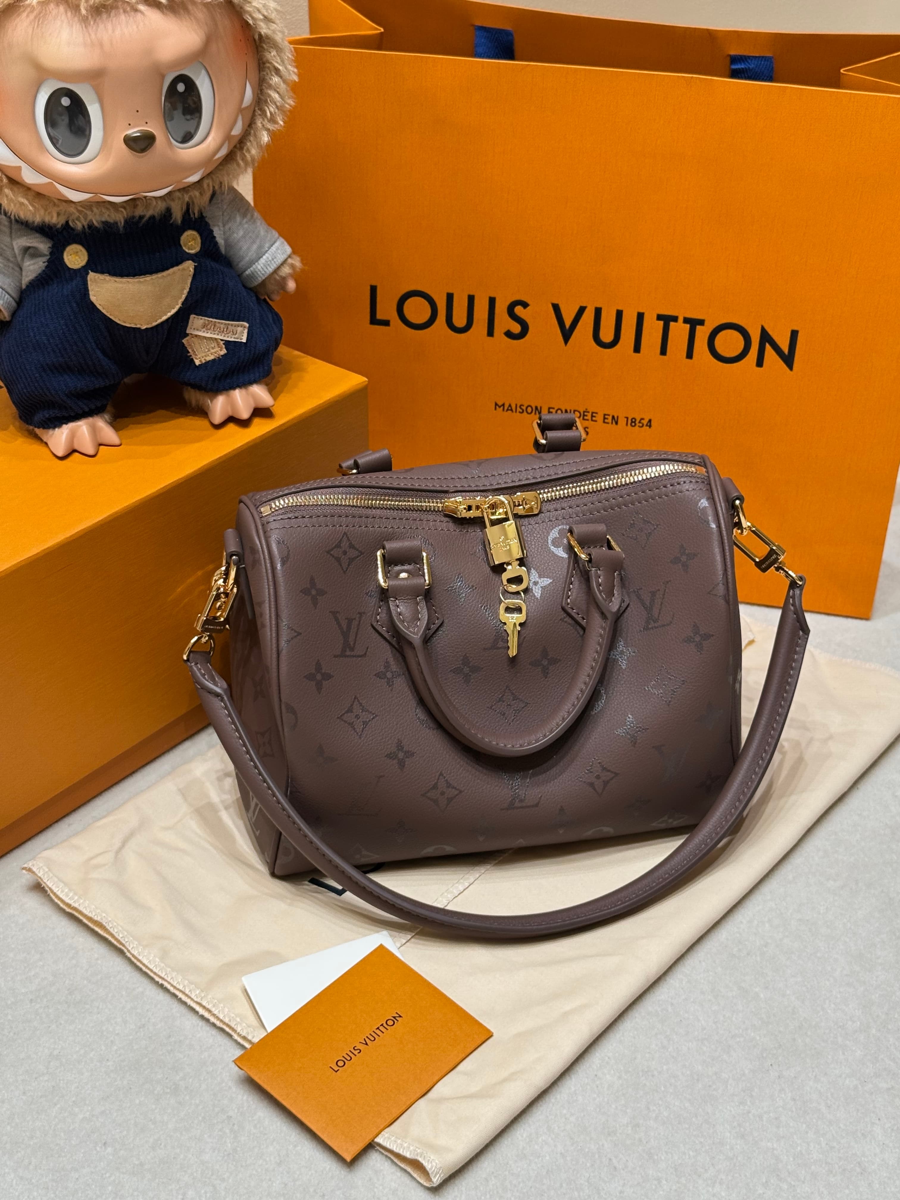 루이비통 스피디 반둘리에 25 (브라운)