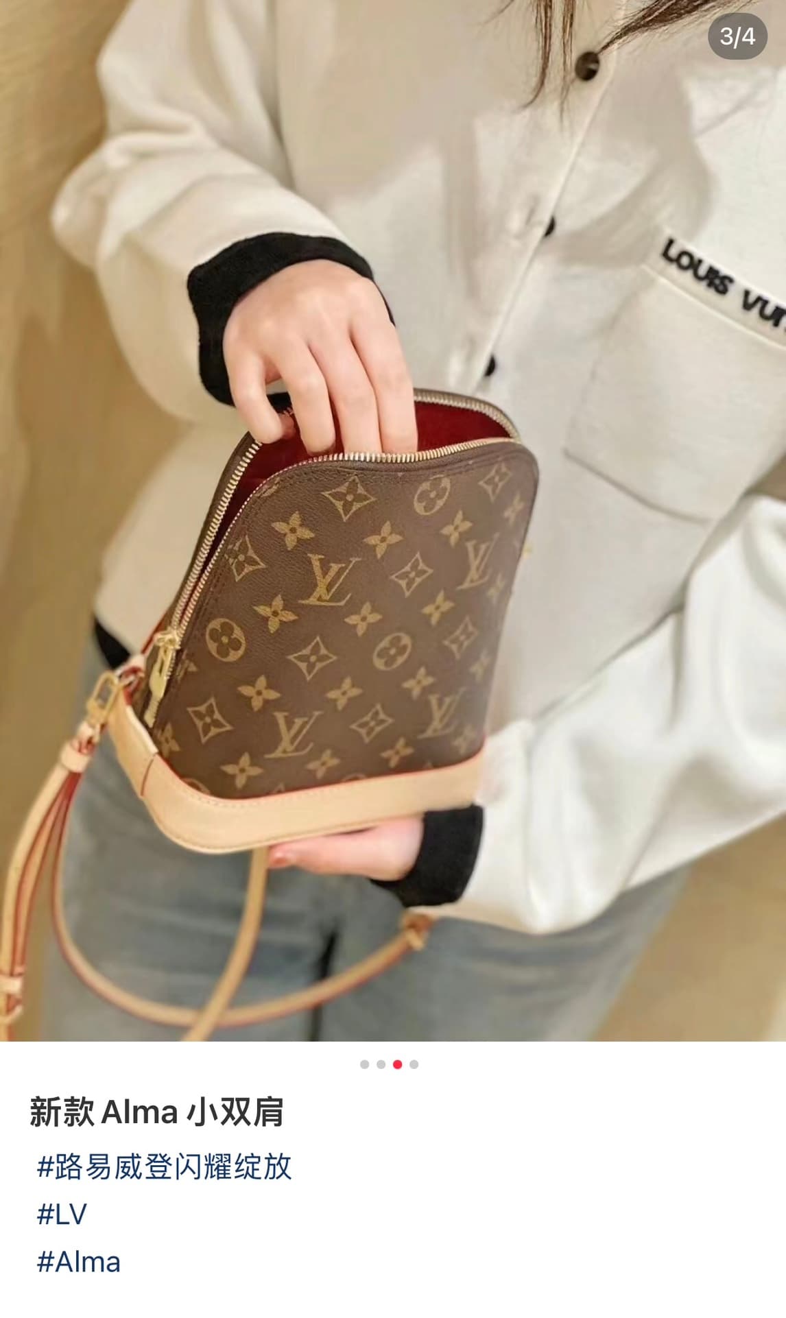 루이비통 알마 BB (브라운)