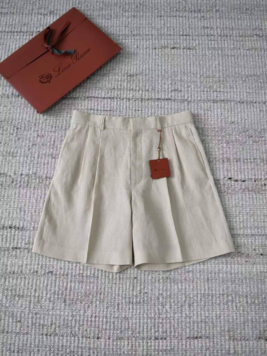 로로피아나 린넨 하이웨이스트 숏팬츠