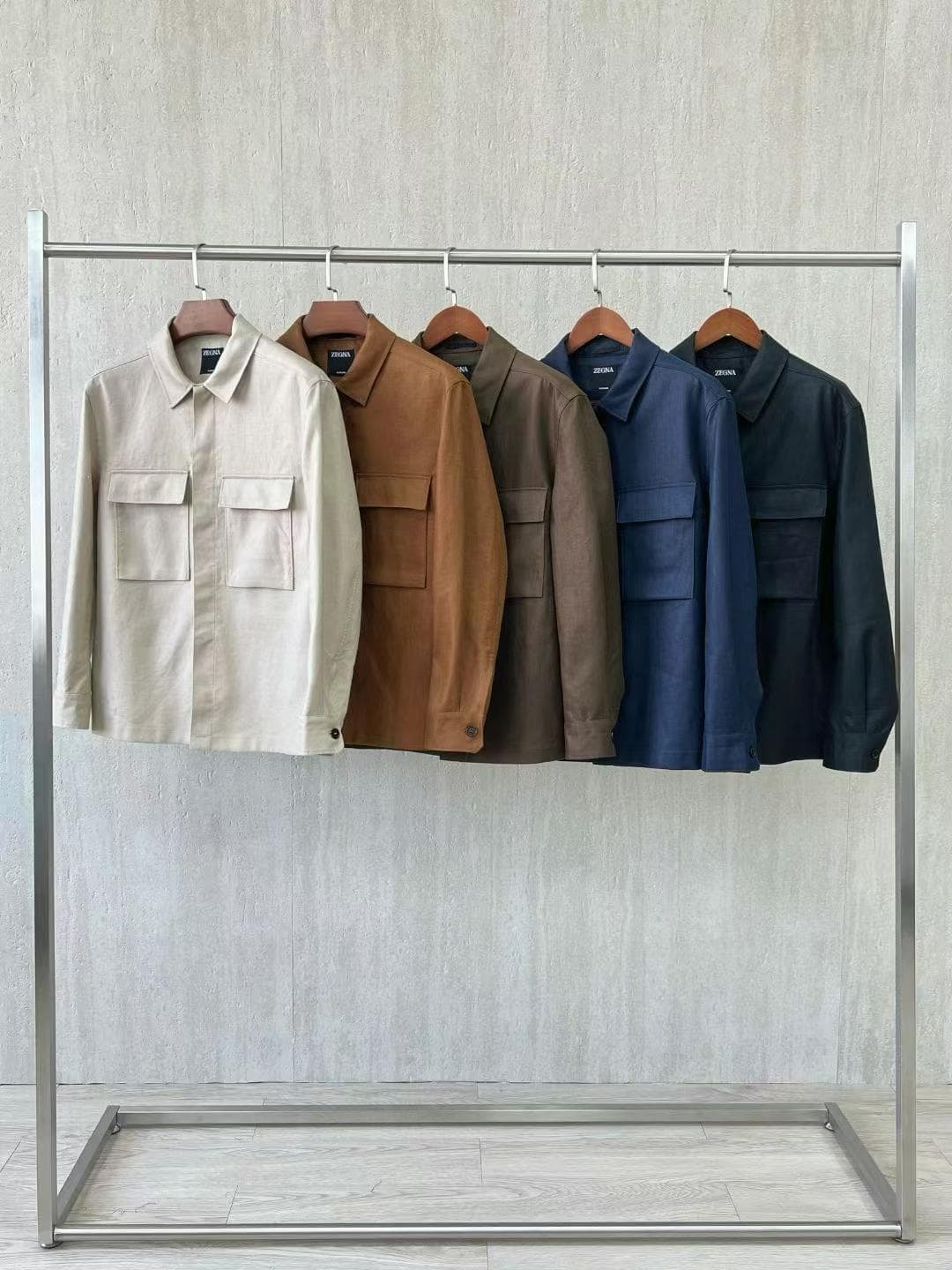 제냐 폴리지 오아시 리노 오버셔츠(셔캣)